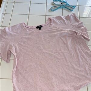 *Karen Kane butterfly sleeve weathered pink soft top